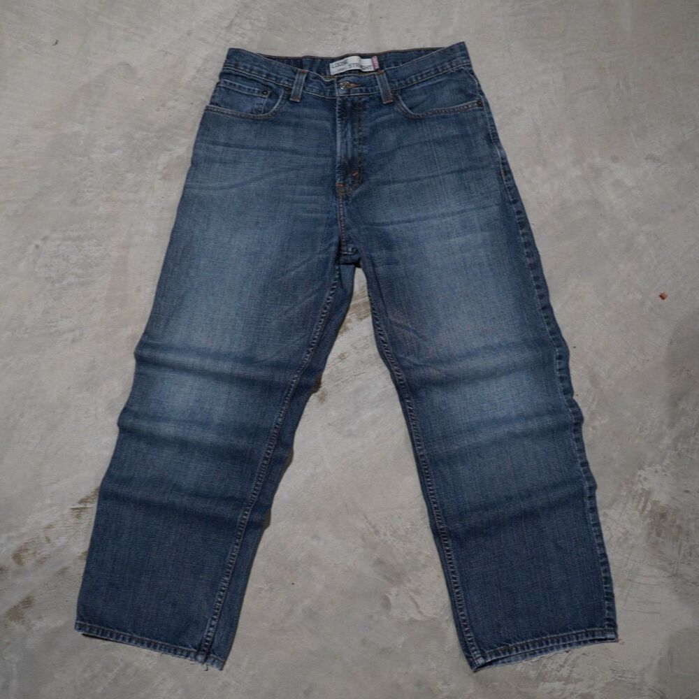 Y2K Levis 569 Jeans Mens 32x30 Loose Straight Medium Wash Baggy Skate Denim